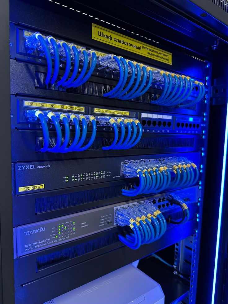 IT cable maintenance service ensuring network performance.