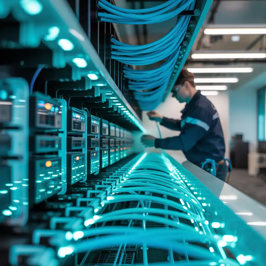 Fiber optic cable installation Bethesda Maryland - Professional network infrastructure and structured cabling systems
